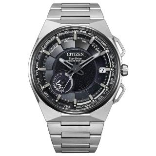 【CITIZEN 星辰】GENTS Satellite Wave X 衛星對時限定款鈦金屬光動能男錶/45.4mm 父親節 (CC3097-52E)