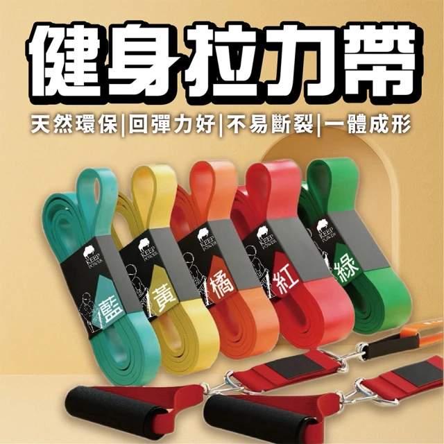 【Keep Power健身房】拉力帶 彈力帶 阻力帶 健身專用 拉伸瑜珈(半年保固)