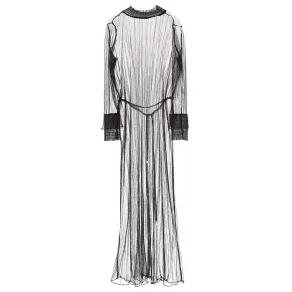 【iROO】飄逸網紗造型款洋裝