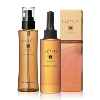 【La CASTA 蕾珂詩】強健髮根頭皮養護組(官方直營/頭皮修護露120ml+頭皮淨化凝膠150ml)