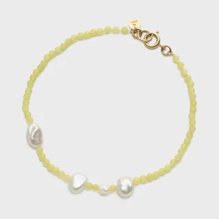 【agete】NOJESS 鍍金蛇紋石手鍊