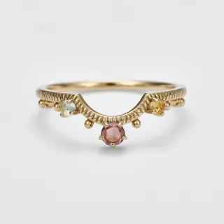 【agete】5K彩色寶石戒指