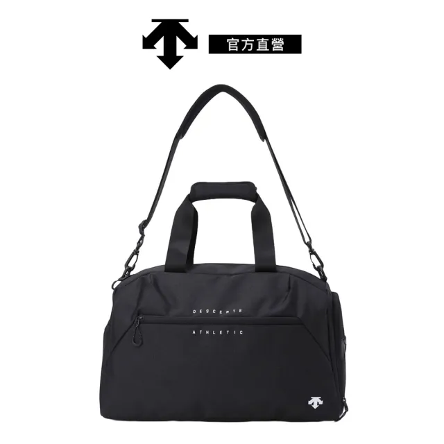 【DESCENTE】迪桑特 中性 S號運動訓練包 健身包 斜背包(黑色)