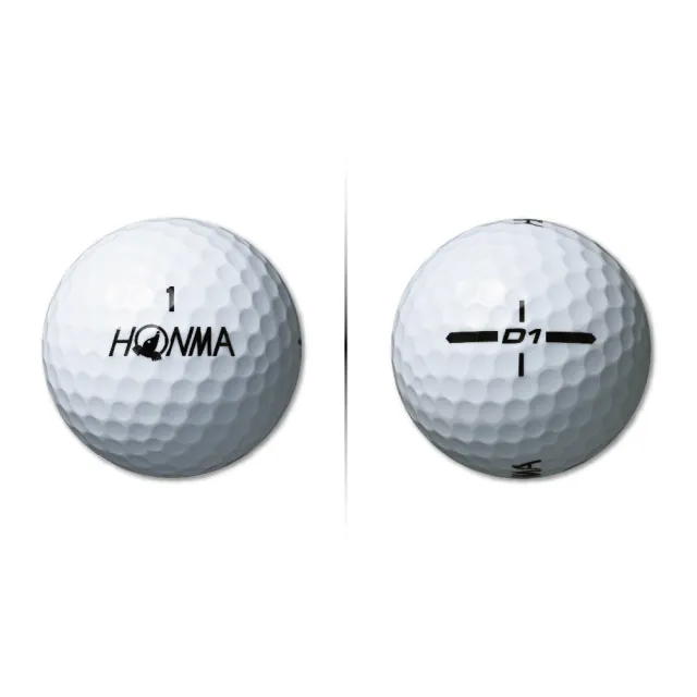 【HONMA 本間高爾夫】GOLF BALL NEW D1 兩層球 高爾夫球 BT2401(合規高反發內核心 白色、彩色任選)
