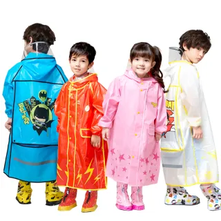 【FAIRRAIN】兒童英雄前開式風雨衣(附正版授權卡通收納袋)