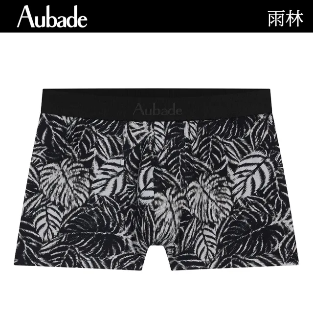 【Aubade】長版頂級莫代爾棉 彈性四角男褲 平口褲(2025-M多款)