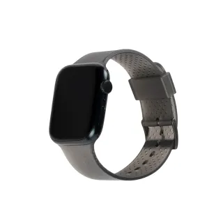 【UAG】（U）Apple Watch 42/44/45/46/49mm 時尚亮透錶帶-透黑(手錶帶)