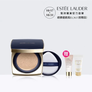 【Estee Lauder 雅詩蘭黛】粉持久完美鎖妝氣墊粉餅SPF45(一盒兩蕊/IU同款/防曬/週年慶)