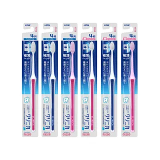 【LION 獅王】固齒佳薄深潔牙刷6入(小頭/超小頭)