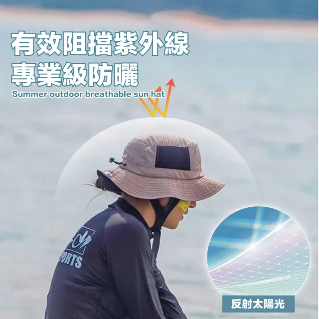【XUMU SELECT 旭沐選物】防曬衝浪帽 漁夫帽 水陸兩用 快乾面料 下巴扣設計(遮陽帽 漁夫帽 潛水帽 衝浪帽)