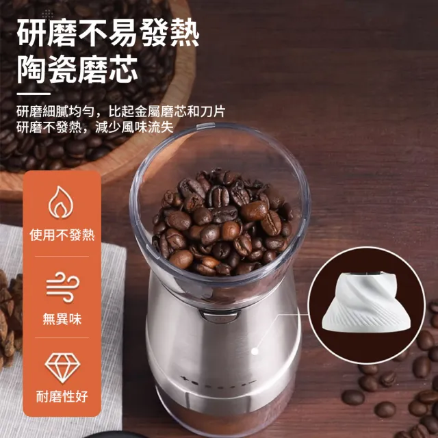 【Felsted 菲仕德】家用小型不鏽鋼咖啡磨豆機(電動磨豆機/咖啡豆磨粉機/咖啡豆粉碎)