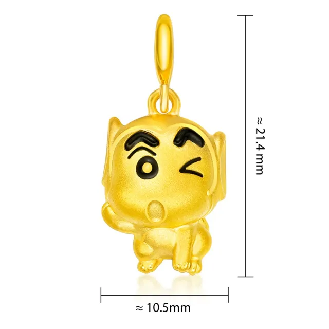 【周大福】蠟筆小新聯名款十二生肖造型黃金吊墜(多款可選)