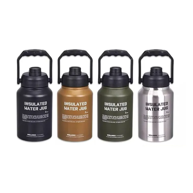 【WELLHIKE 玩客】戶外露營 wellhike 不鏽鋼冰桶 2L(冰桶 保冰桶 戰術水壺 水壺 保冰壺 保溫壺 保冷 保冰)
