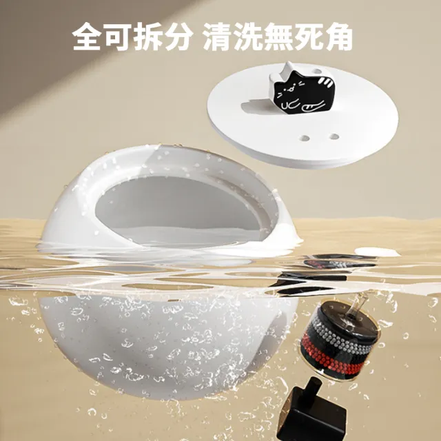 【Ancoy】智能寵物水泵循環過濾活水機 大容量陶瓷寵物自動飲水機 狗狗貓咪毛孩流動淨水喝水器 餵水器 1.5L