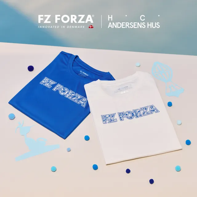 【FZ FORZA】安徒生博物館聯名T-Shirt(FZ_T-502HCA F/L 波斯藍/象牙白)