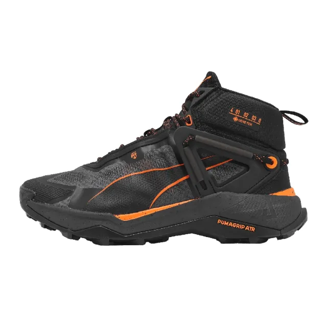 【未開封】TOUR PRO 4✕12本、開封未使用4✕1本、中古8個、計60個 PUMA】越野跑鞋Explore Nitro Mid GTX 男鞋防水黑橘戶外機能氮氣中底