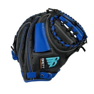 【BRETT】北極光即戰型33吋棒球捕手手套黑X藍(PS25CMBB)