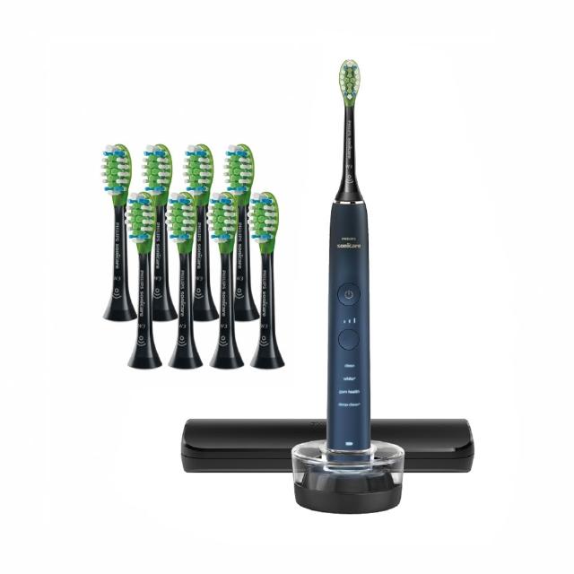 【Philips 飛利浦】Sonicare亮白隨行智能鑽石音波電動牙刷 HX9911/62藍鑽