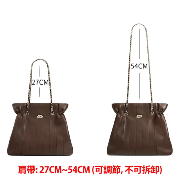【ZENDAR】限量1折 頂級小牛皮肩背包 莉娃系列 全新專櫃展示品(咖啡色)