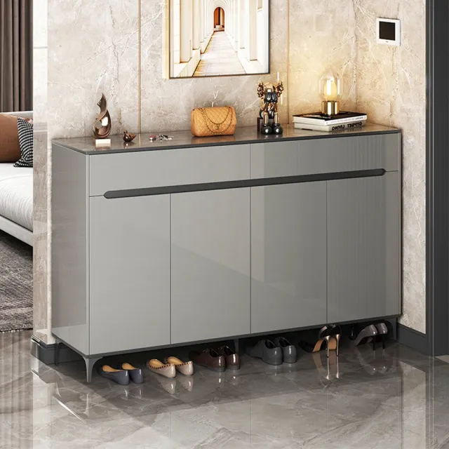 【Quality 聚家】簡約鞋櫃 鞋架 玄關櫃 收納櫃 鞋櫃 置物架 收納櫃(120*32*100cm/加厚板材/分區儲物)