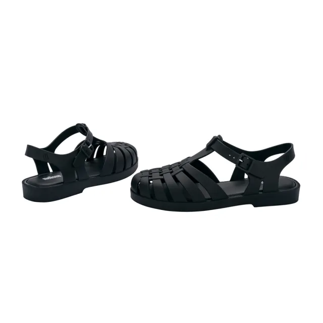 【Melissa】前包羅馬T字涼鞋(黑色)