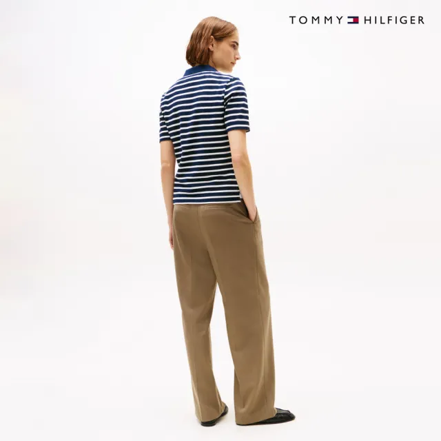 【TOMMY HILFIGER】官方旗艦館1985 系列 旗幟刺繡 Polo 衫_藍色