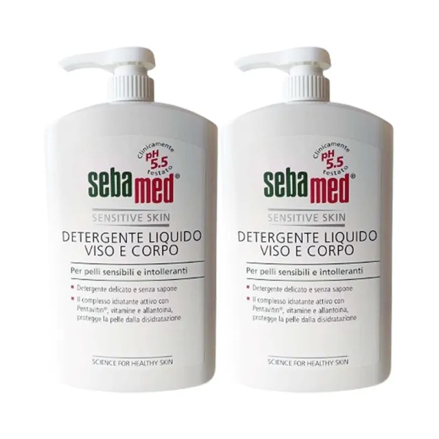 【SEBAMED 施巴】潔膚露1000ml共2入(大容量 平行輸入)