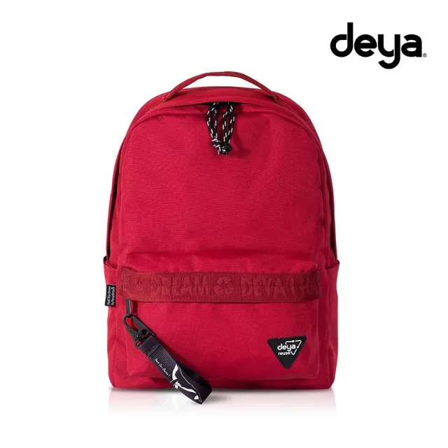 【deya】雙11 海洋回收經典後背包 陽光紅︱全環保材質 多層次收納 電腦包