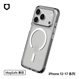 【RHINOSHIELD 犀牛盾】iPhone 全系列 Clear MagSafe兼容 抗黃化透明防摔磁吸手機殼(相機鍵按鈕/開孔版)