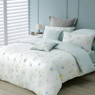 【Tonia Nicole 東妮寢飾】60支100%萊賽爾天絲兩用被床包組環保印染-春翡之詩(加大)