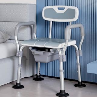{惠家易購}洗澡椅 老人坐便器 兩用椅 淋浴椅(老年洗澡椅子 老人專用沐浴椅 人體工學坐便板)