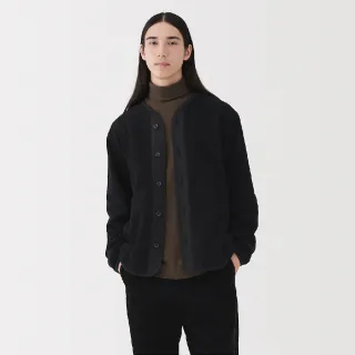 【MUJI 無印良品】男刷毛開襟衫(灰色/墨灰/黑色/卡其綠)