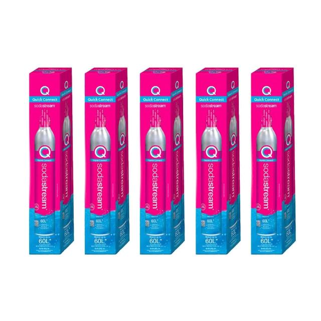 【Sodastream-全新鋼瓶】CO2全新快扣鋼瓶425g-5入組(僅適用快扣機種)