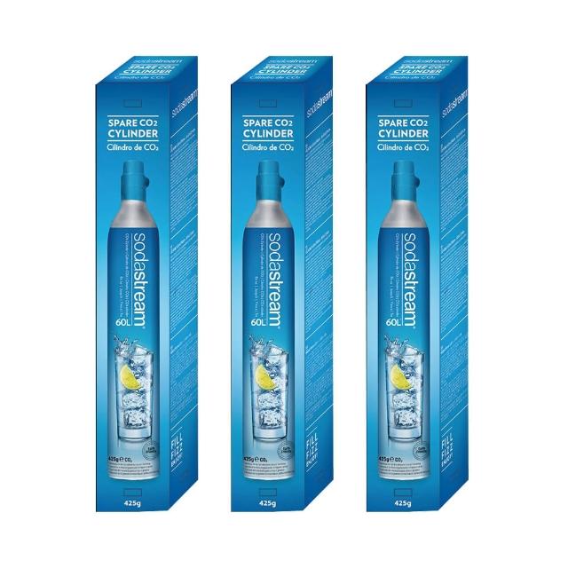 【Sodastream】CO2全新旋轉鋼瓶425g-3入組(僅適用旋轉機種)
