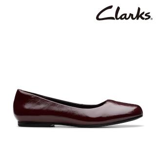 【Clarks】女鞋 Livia Lily 斜圓頭設計娃娃鞋 平底鞋(CLF84787C)