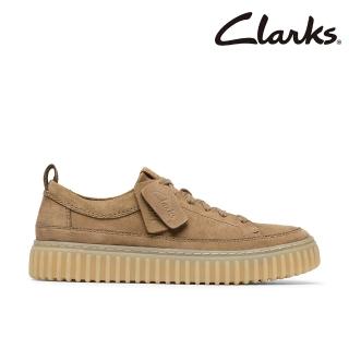 【Clarks】男鞋 Torhill Lace 羅紋厚底餅乾鞋 休閒鞋(CLM84418C)
