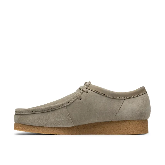 【Clarks】男鞋 Wallabee EVO 原創工藝兩眼孔袋鼠鞋 休閒鞋(CLM83447C)