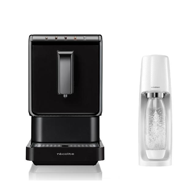 【recolte 麗克特】Espresso 全自動義式咖啡機(REC-1)+Sodastream時尚風自動扣瓶氣泡水機Spirit(白)