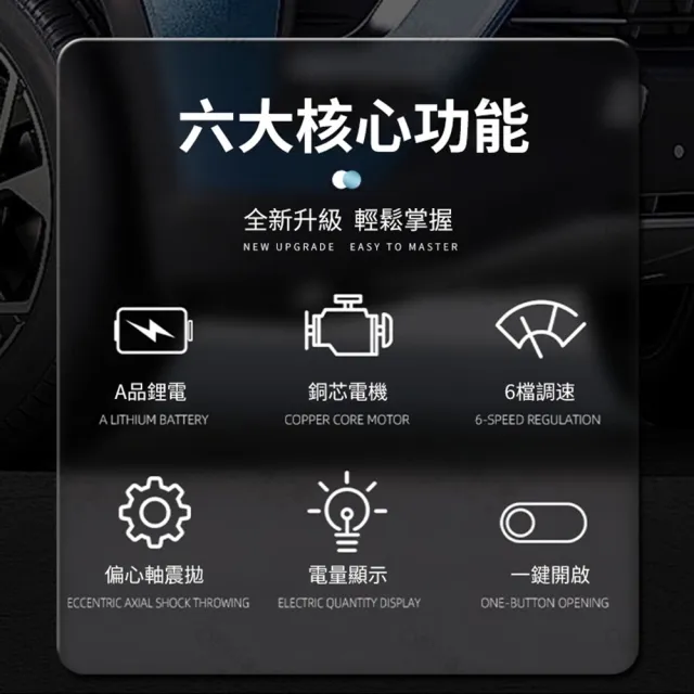 【Ogula 小倉】鋰電拋光機 DA打蠟機-單電+拋光打蠟配件-帶電顯(鋰電打蠟機/拋光機/電動打蠟機)