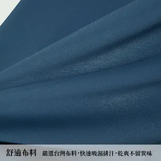 【GFoneone】男PK雙面吸排長袖Polo衫-丈青(男商務POLO衫)
