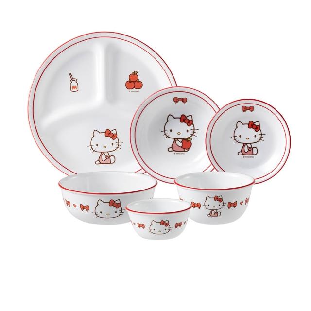 【CorelleBrands 康寧餐具】Hello Kitty 全套餐具六件收藏組