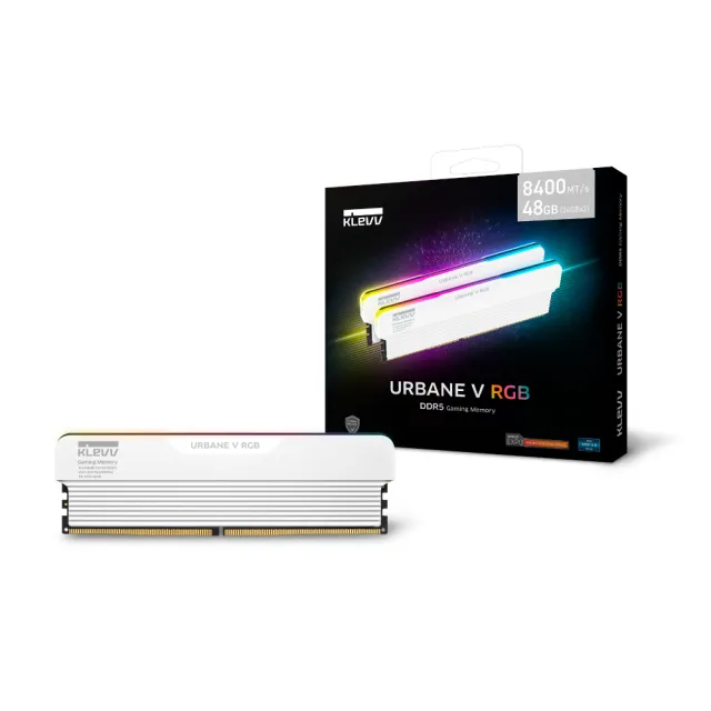 【KLEVV 科賦】URBANE V RGB DDR5 6400 16GBx2 電競超頻桌上型記憶體 (KD5AGUA80-64B300M)