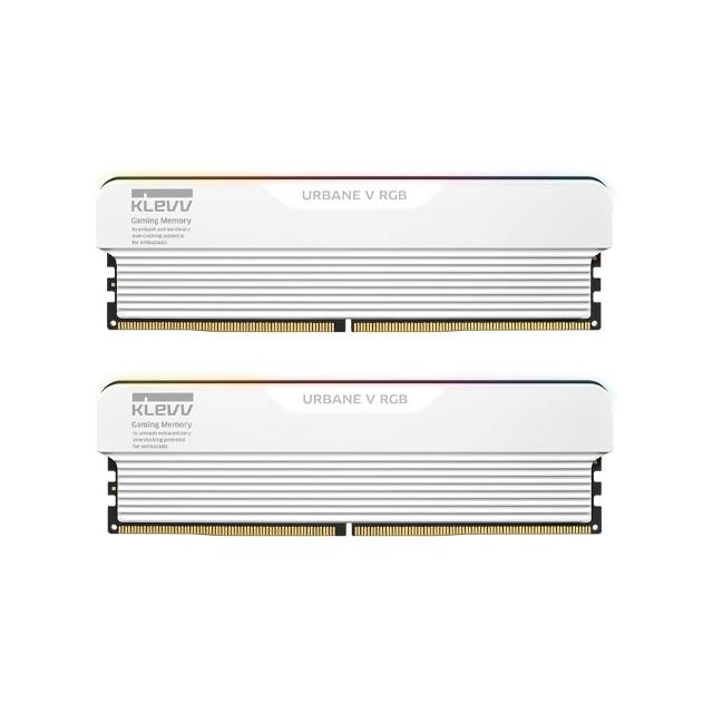 【KLEVV 科賦】URBANE V RGB DDR5 6400 24GBx2 電競超頻桌上型記憶體(KD5KGUD80-64A320M)