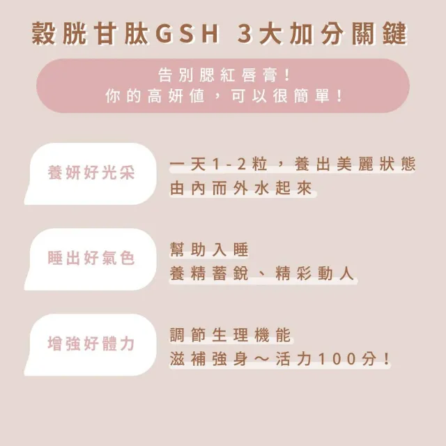 【Dr.Nutri 芯漾生醫】穀胱甘肽複合膠囊 ｜30粒｜瓶裝(搭配酵母鋅酵母硒｜酵母B群｜維生素B、E)