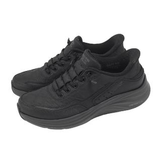 【SKECHERS】工作鞋 Contour Foam SR Slip Ins 女鞋 黑 緩衝 彈性鬆緊鞋帶 休閒鞋(108320-BLK)