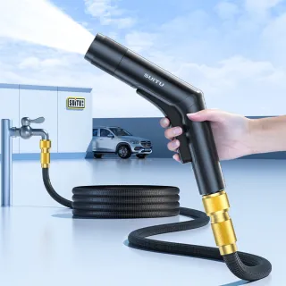 【SUITU隨途】強力高壓洗車水槍 7.5米彈力伸縮管 花園澆花增壓噴水槍 水龍頭加厚防爆噴頭 加壓噴水清洗噴槍