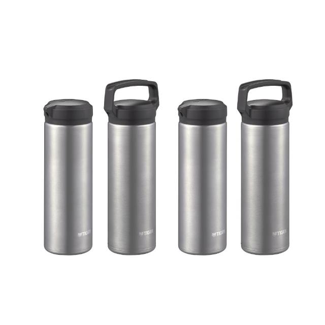 【TIGER 虎牌】買1送1 旋蓋雙層不鏽鋼保溫瓶 480ml(MEA-A048輕量手提保溫杯MEA-B048)