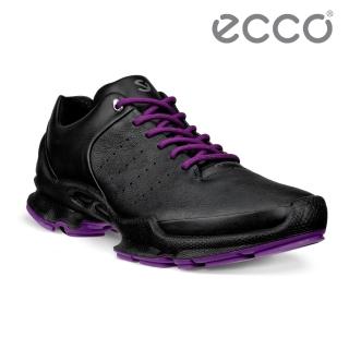 【ecco】BIOM C W 自然律動經典皮革健步鞋 女鞋(黑色/深紫色 80046356784)