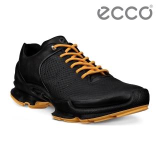 【ecco】BIOM C W 經典健步自然律動休閒鞋 女鞋(黑色/芒果黃 80043361092)