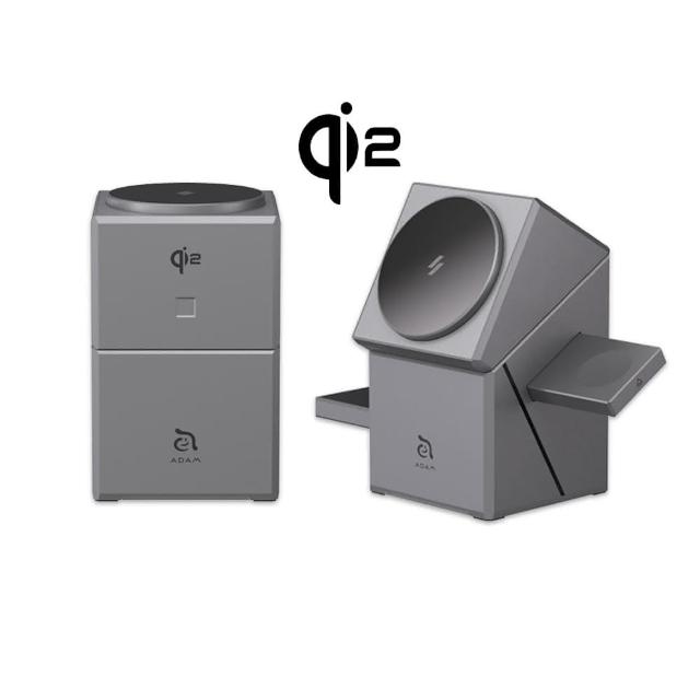 ADAM亞果元素 Mag Qube Qi2 ADAM亞果元素 Mag Qube Qi2 為高效能手機充電器,支援Qi2無線磁吸充電技術,輸入電壓如文案所述,輸出電壓如文案所述。尺寸如文案所述,重量如文案所述,產地中國,顏色鈦色,提供1埠充電,享有3年保固。BSMI許可字號R39108,NCC認證碼CCAB24LP1440T2。適合iPhone及Android手機,提升充電效率與便利性。